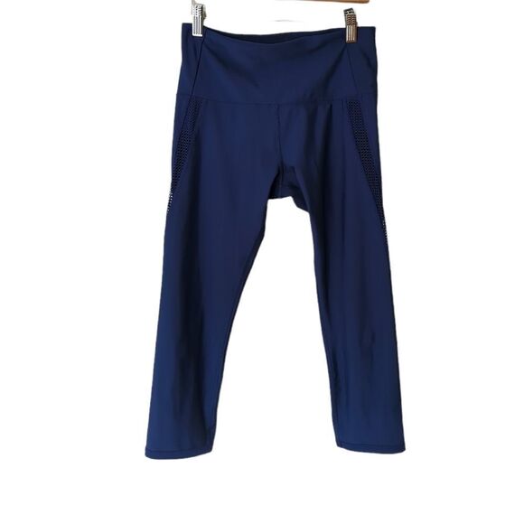 Lorna Jane Exertion Core Crop Leggings Marine Blue - Picture 5 of 10